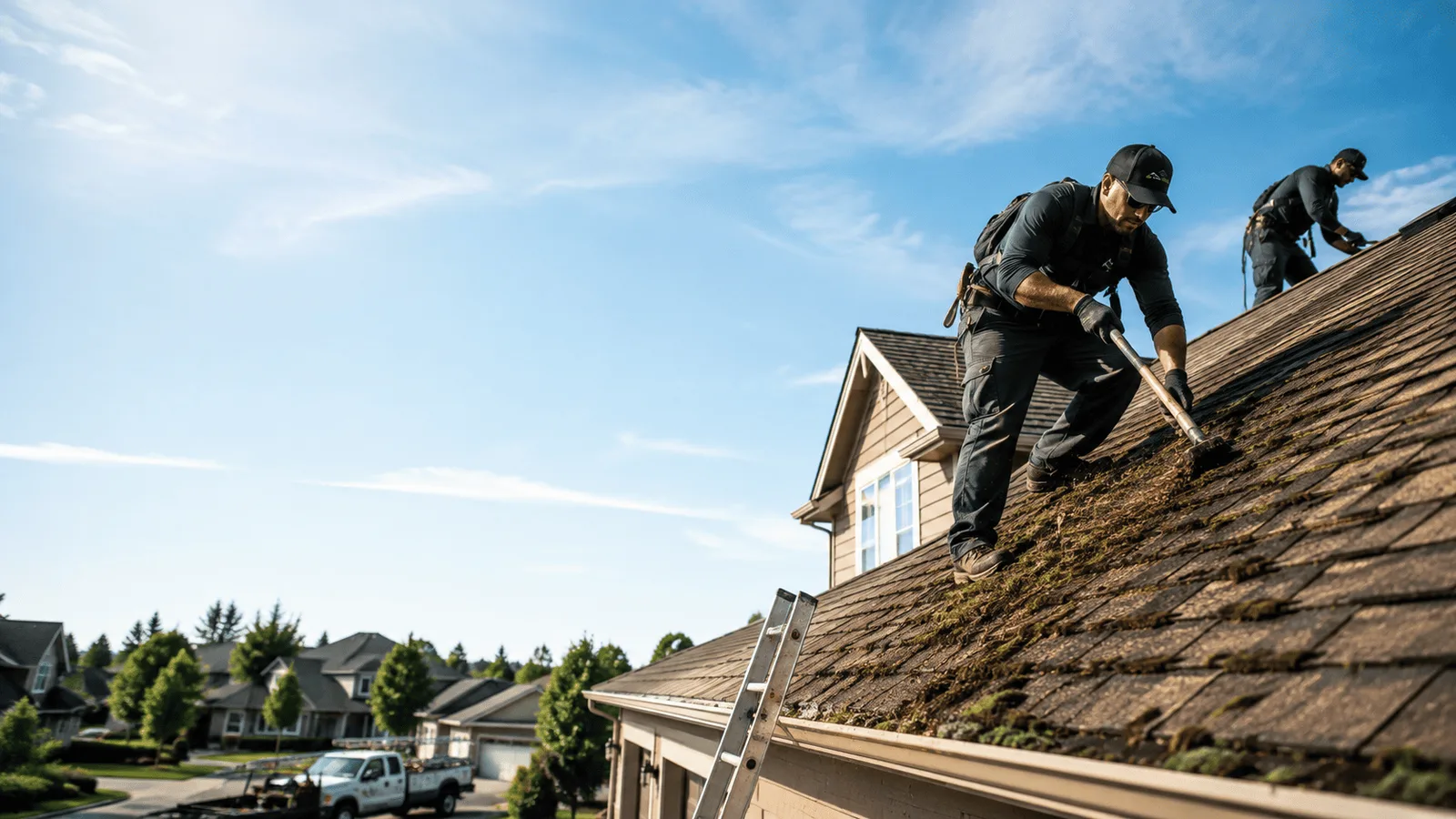 Roof Moss Removal in Thornfield, MO near me